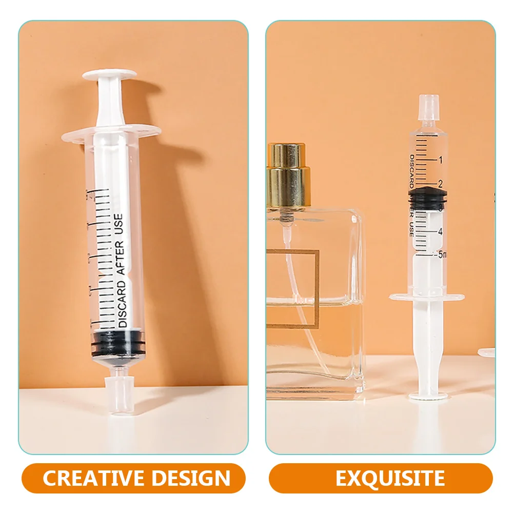 プラスチック製の気密シール付き注射器,香水ディスペンサー,透明なスケール,10ml,針なし,プレミアム素材,10個