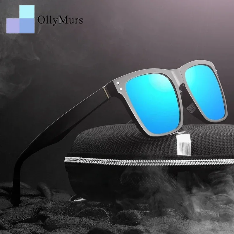 

OLLYMURS модные квадратные поляризованные солнцезащитные очки для мужчин и женщин UV400 TR90 модные красочные фотохромные солнцезащитные очки для вождения 7018