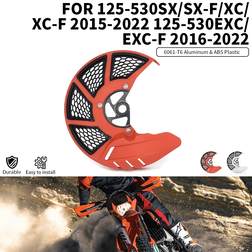 Capa protetora para disco de freio de motocicleta, capa protetora para ktm excf sx sxf xc xcf 125 150 200 250 300 350 400 450 500 525 530 2015-2022