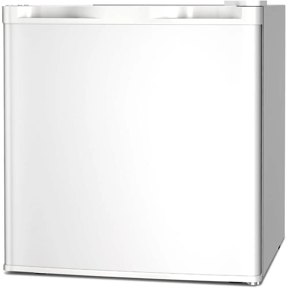 Mini Fridge with Freezer, Rated 1.6 cu. ft, Small Upright Refrigerator with Removable Shelves, 7 Adjustable Thermostat, Low Noi