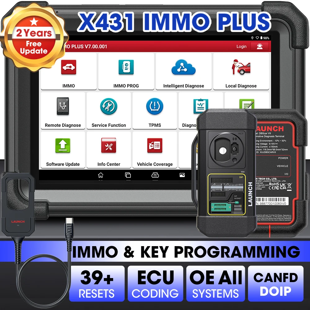 

LAUNCH X431 IMMO Plus Car Key Programmer Programming Tool Automotive Diagnostic Scanner Auto Diagnosis Immobilizer