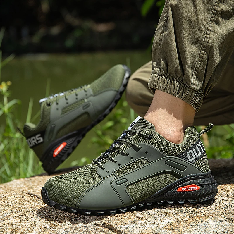 

Повседневная спортивная обувь для улицы, противоскользящая и износостойкая походная обувь, модная походная и дорожная обувь с низким берцем большого размера.