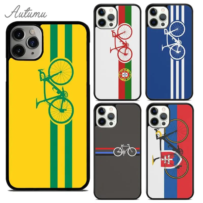 Bike Stripes Slovakia Croatia Slovenia Phone Case for iPhone 15 16 SE2020 11 12 13 14 Pro Max mini 6 7 8 Plus coque Fundas