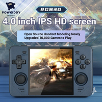 POWKIDDY RGB 30 720*720 4 Inch Ips Screen Built-in WIFI RK3566 Open Source linux Handheld Game Console Children's Toy Gifts