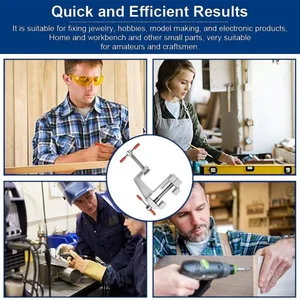 Mini Multi-Functional Bench Vise, Aluminum Miniature, Small Jewelers, Hobby CLAMP at the table, Flat Tool Plut, 3.5 8 Main Sales around Mora Bench - №1