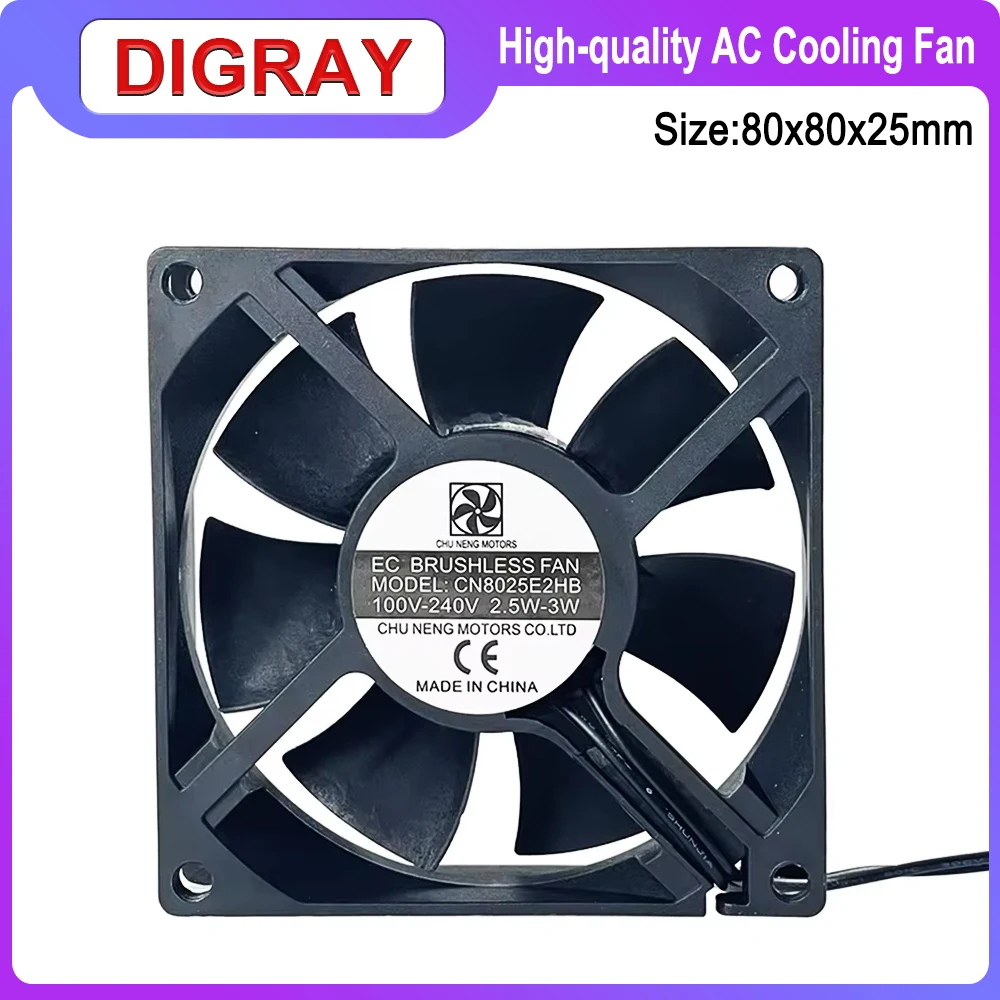 DIGRAY 100V-240V High Quality Cooling Fan, CN8025E2HB Original New Cooling Fan For Laser Marking Machine Engraving Machine