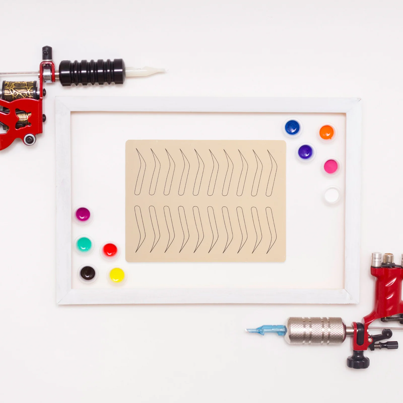 

4 Sheets Tattoo Practice Skin For Tattooing Practice Skin Double Sided Supplies Beginners Students