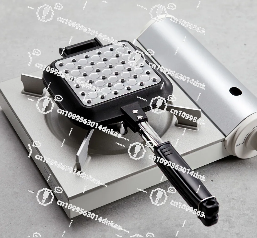 

Metal Sandwich Clip Pan Double-sided Non-stick Frying Pan Edged Breakfast Pan Removable and Easy To Wash