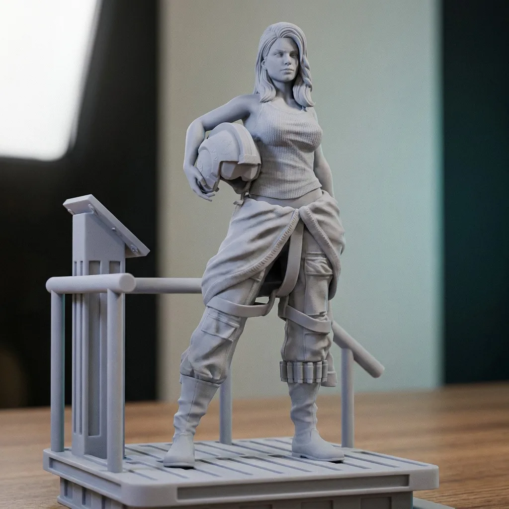 1/18 1/12 Rebel Pilot Unpainted Unassembled 3D Printing Model Garage Kits (Requires Painting and Assembly)