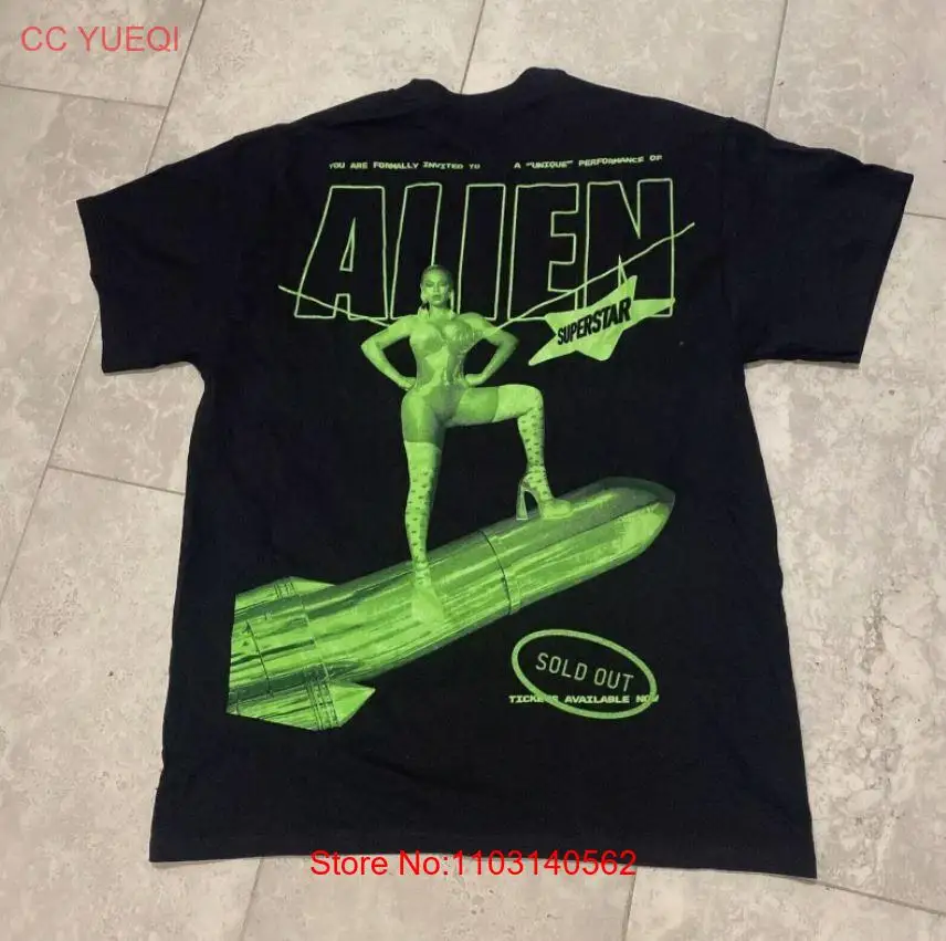 Beyonce renacentista World Tour Alien Superstar camisa Vintage para hombres, regalo