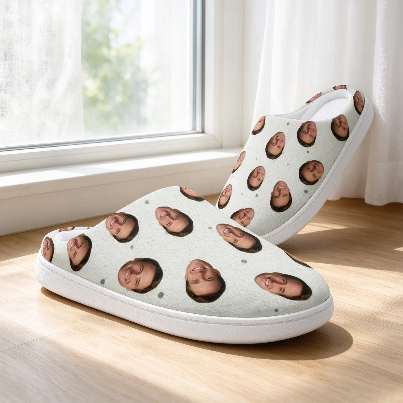 Customized Cotton Slippers humorous photos printed shoes unisex home slippers perfect gifts for couples birthdays and Christmas