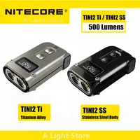 Nitecore Flashlight TINI2 Ti TINI2 SS Key Light Keychain Flashlight Pocket Flashlight Waterproof Outdoor Hiking Camping Torch