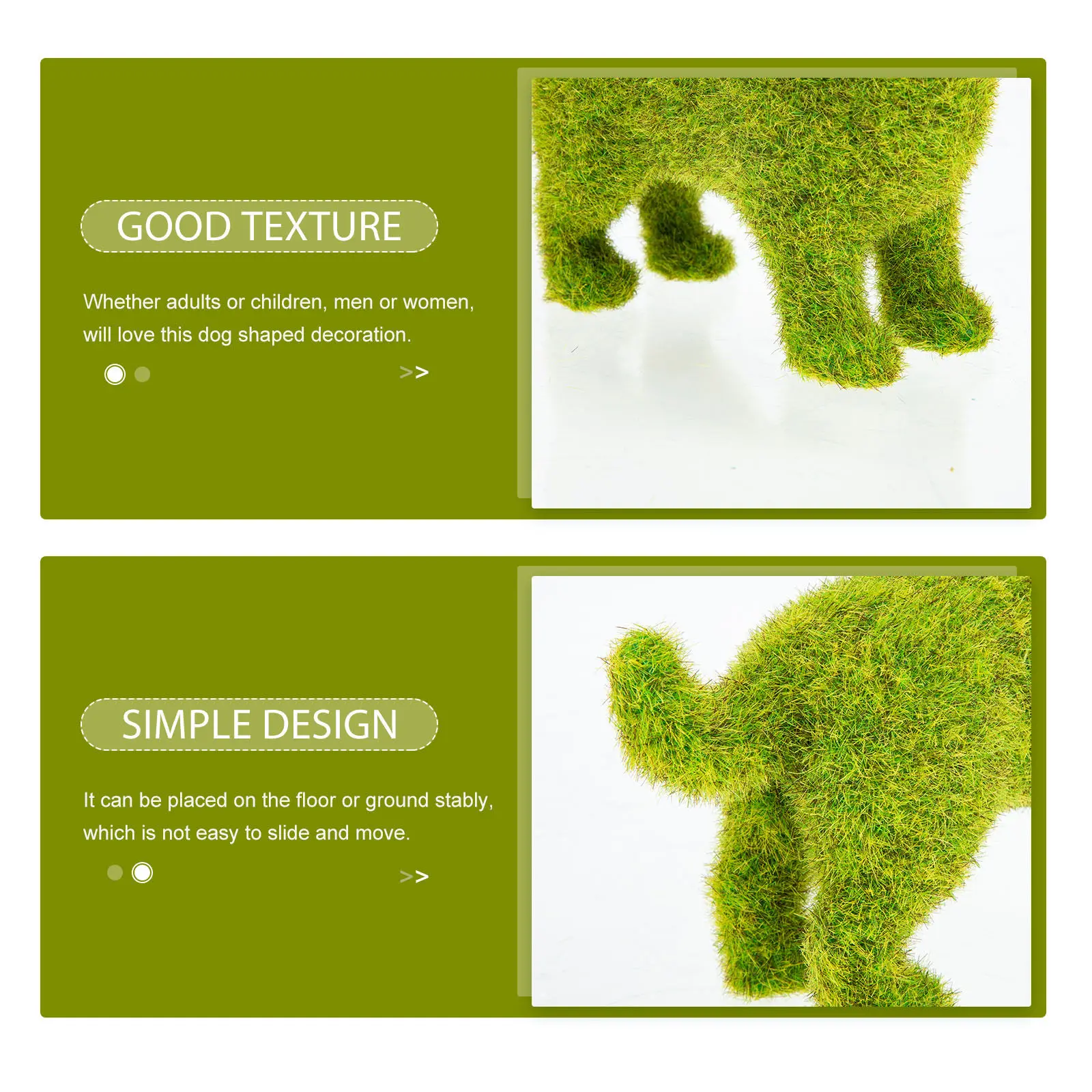 

Садовая фигурка собаки с эффектом флокирования, милая скульптура животного, устойчивая к ударам, для размещения на полу во дворе, на террасе, в гостиной, для декора, подарок на новоселье