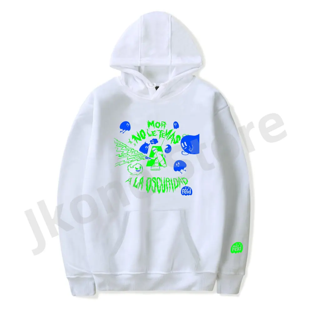 Feid Hoodies Mor No Le Temas a La Oscuridad Album Merch Print Winter Unisex Fashion Funny Casual Sweatshirts