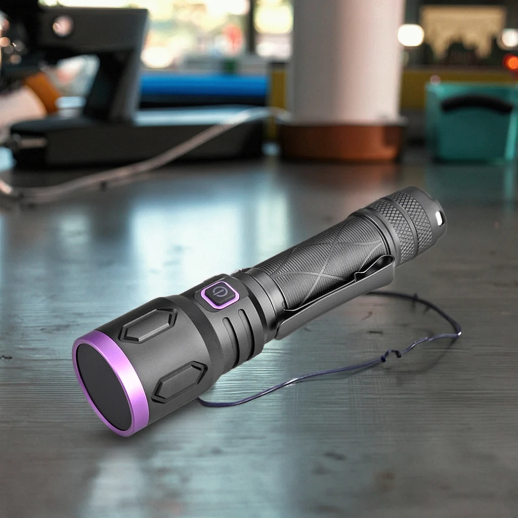 USB-C 8W 365nm Nichia Blacklight New Forensic Multi-Wavelength LED UV Flashlight