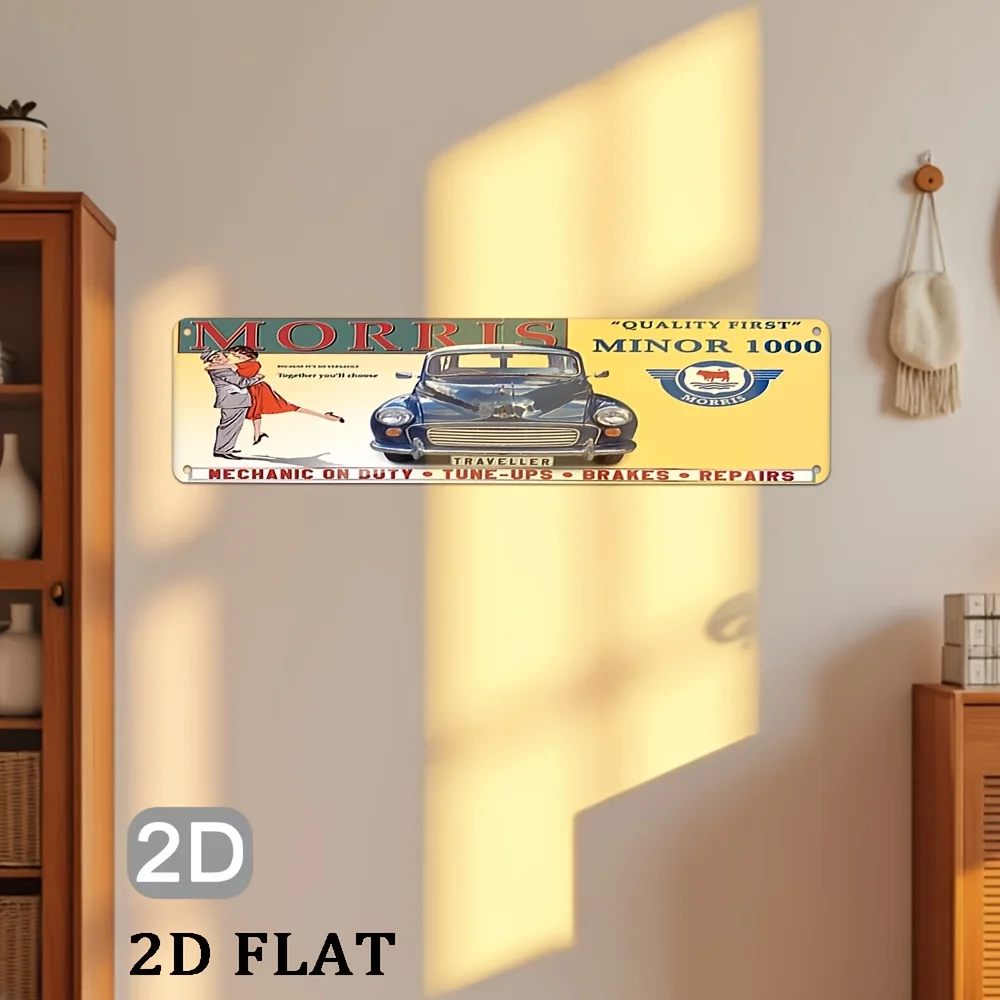 2D Flat- 3.94inch X 15.75inch It Is an Ideal Choice for Garage Decoration And Also Makes for an Excellent Holiday Gift