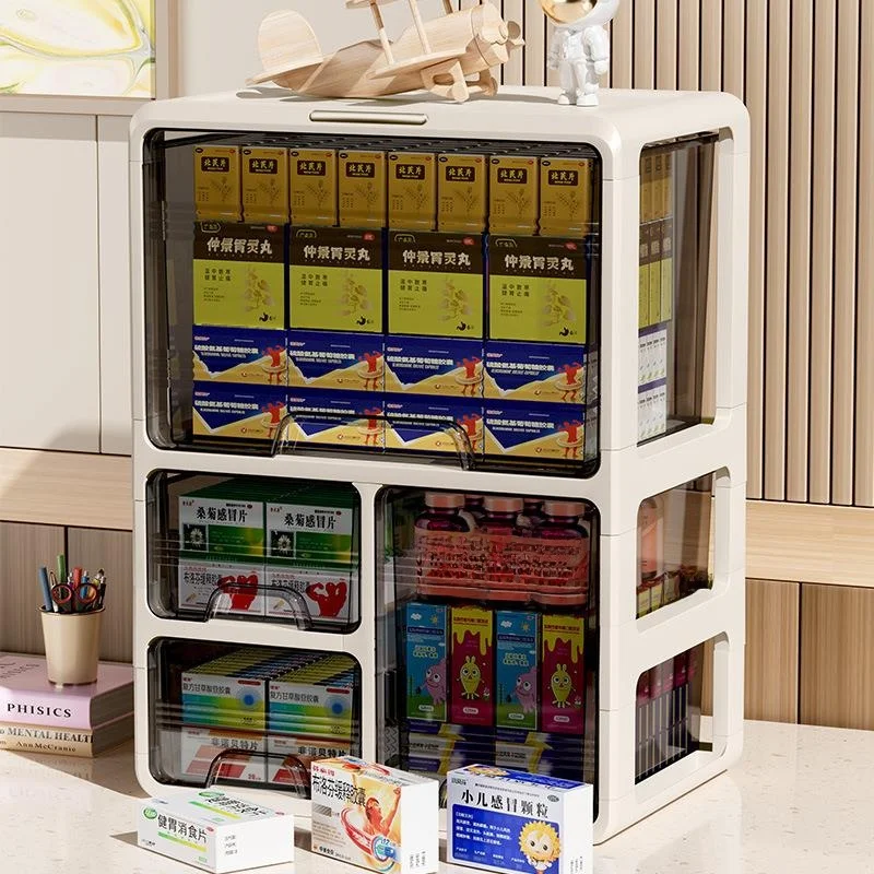 Desktop Organizer Drawer Style Office Desk Stationery Miscellaneous Items Rack Dustproof Cosmetic Storage Cabinet Simple Design