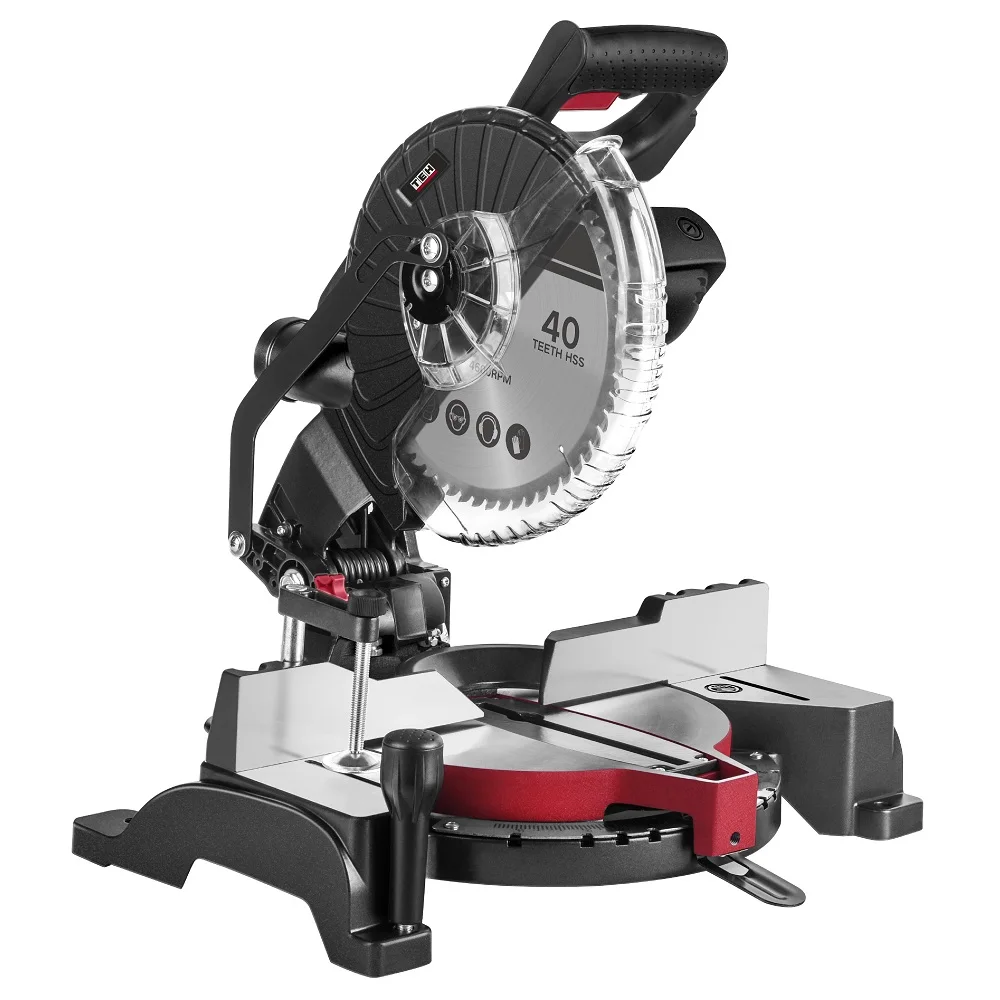 TEH Easy Transport Multipurpose 255MM Electric Single Bevel Multi Material Compound Mitre Saw 220V