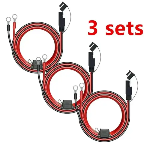 1/2/3/4/5/10X 12V Charger Cable For Motorcycle Battery Terminal To SAE Quick Extension Cord Cable Connector For Battery Charger