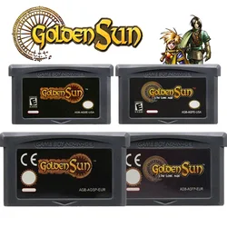 Golden Sun Series GBA Game Cartridge 32-Bit Video Game Console Card Golden Sun The Lost Age for GBA NDS