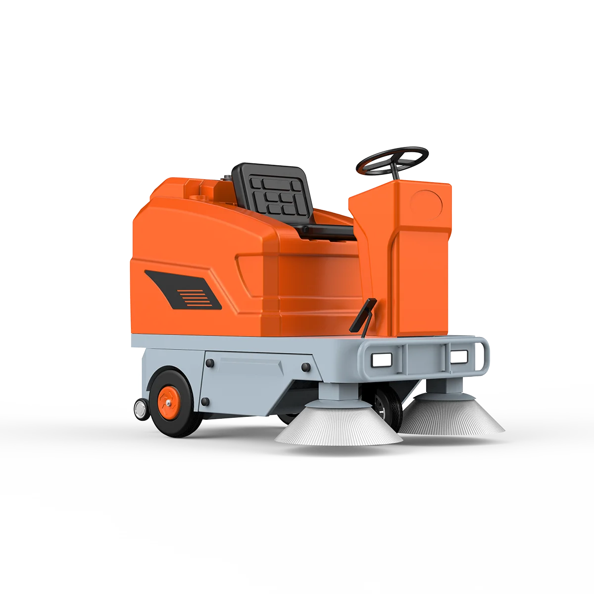 New Type Industrial Cleaning Equipment Semi Enclosed Sweeping Truck Garage Asphalt Road Factory Floor Sweeper