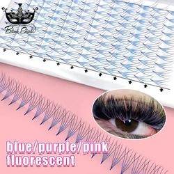 6D/10D Pointy Base Premade Volume Lash Fans Colored Manga Lash Extensions Brown Blue Purple 0.07D C/D Curl Mixed Length