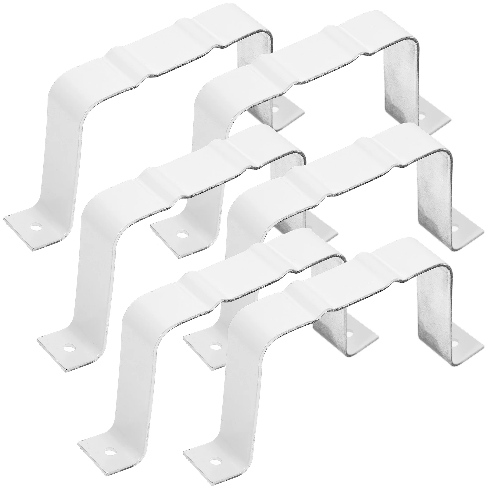 

White 100X80 Aluminum Alloy Positioner Gutter Downspout Adapter Clip Extender Rain Drainage Connector Hidden Bracket Leader