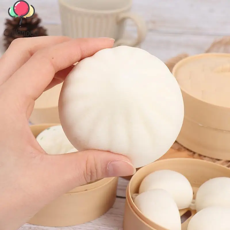 1Set Steamer Of Steamed Stuffed Bun Fidget Sensory Toy Autism Special Needs Stress Reliever Stress Soft Relieve Toy