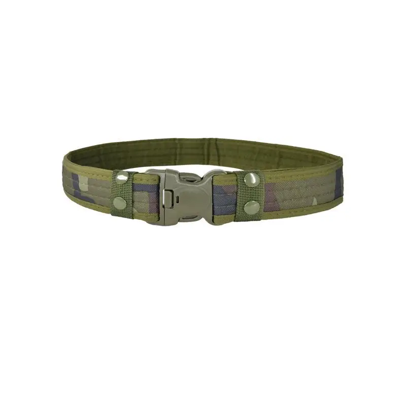 Cinto tático de camuflagem ao ar livre, Cinto de pano Oxford militar, Montanhismo Cinto largo de nylon, Esportes Trabalho Canvas Belts