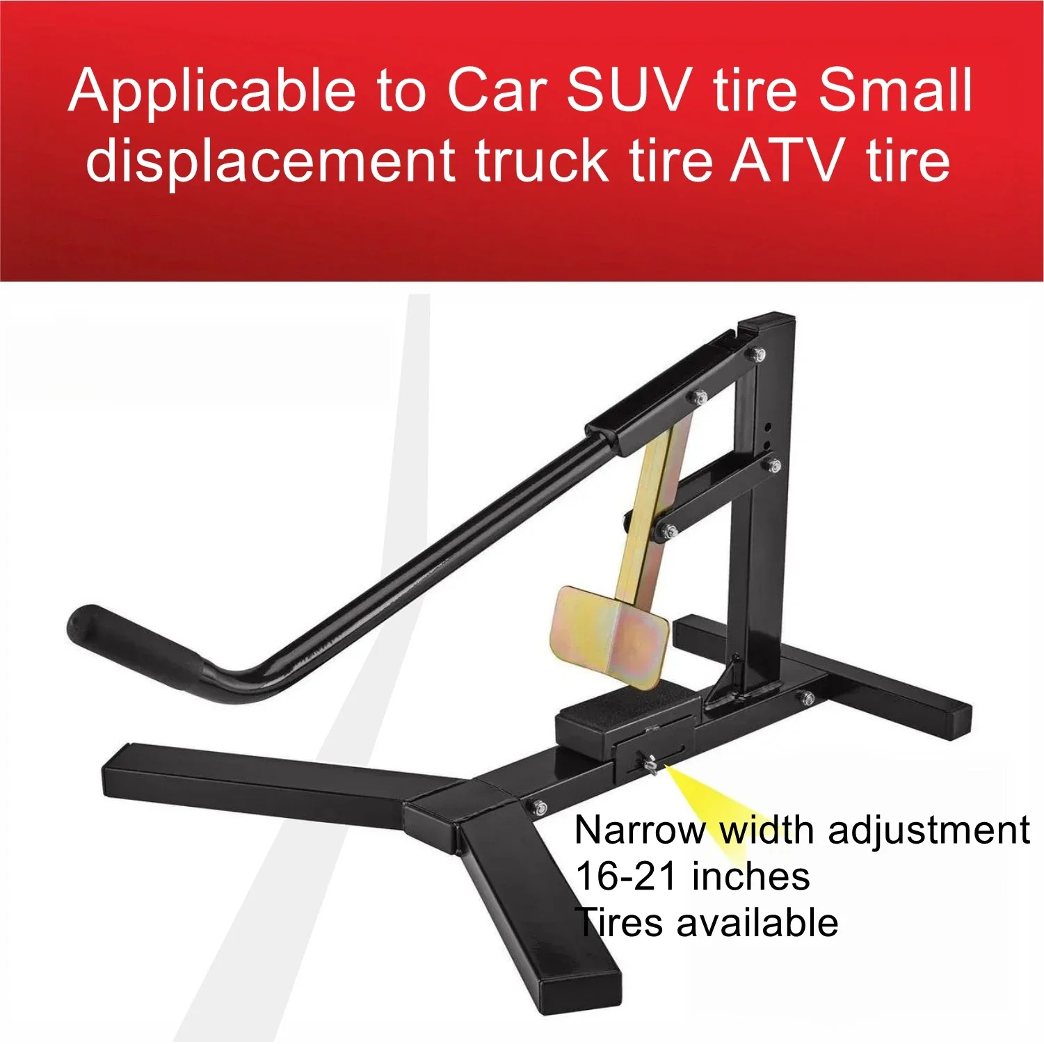 Manual Portable Motorcycle Tire Changer, Removable-Type Tire Stripper, Tire Remover for Cars and Trucks, Maintenance Tool
