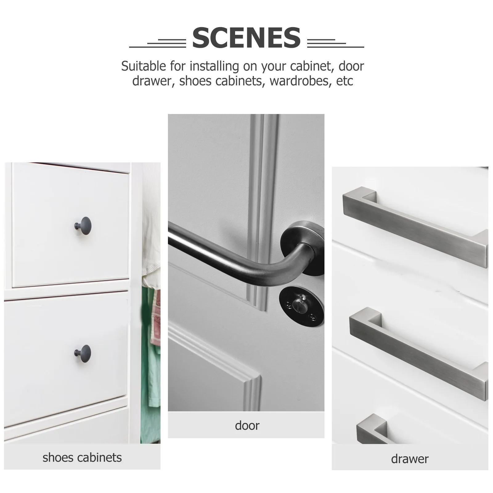 

2Pcs Finish Cabinet Ring Pulls Sturdy Metal Drawer Handles for Dresser Cupboard Furniture Hardware Dresser Pulls