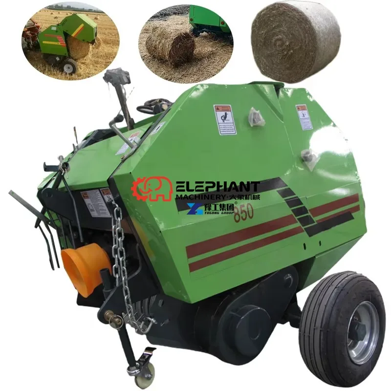 Best Quality Tractor Mounted Hay Baler Round Square Type for Grass Straw Agricultural Farm Forage Baling Operations