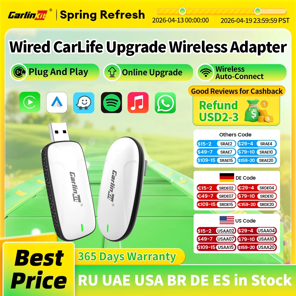

CarlinKit New Baidu CarLife to Wireless CarPlay Android Auto Wireless Auto Connect Original Car Radio Upgrade For Changan Geely