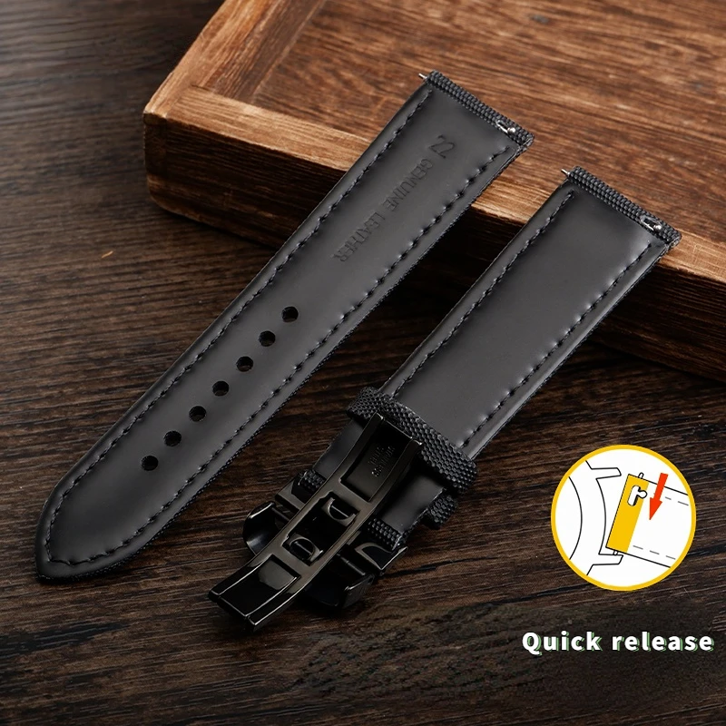 20 21 м 22 мм быстросъемный ремешок для MIDO M005 M021 seiko omega волокно нейлоновый ремешок для часов черный оранжевый ремешок для часов из воловьей кожи мужские аксессуары