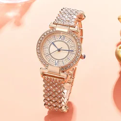 Reloj de lujo de nicho de lujo para mujer, reloj de diamantes completo, temperamento Simple, ligero