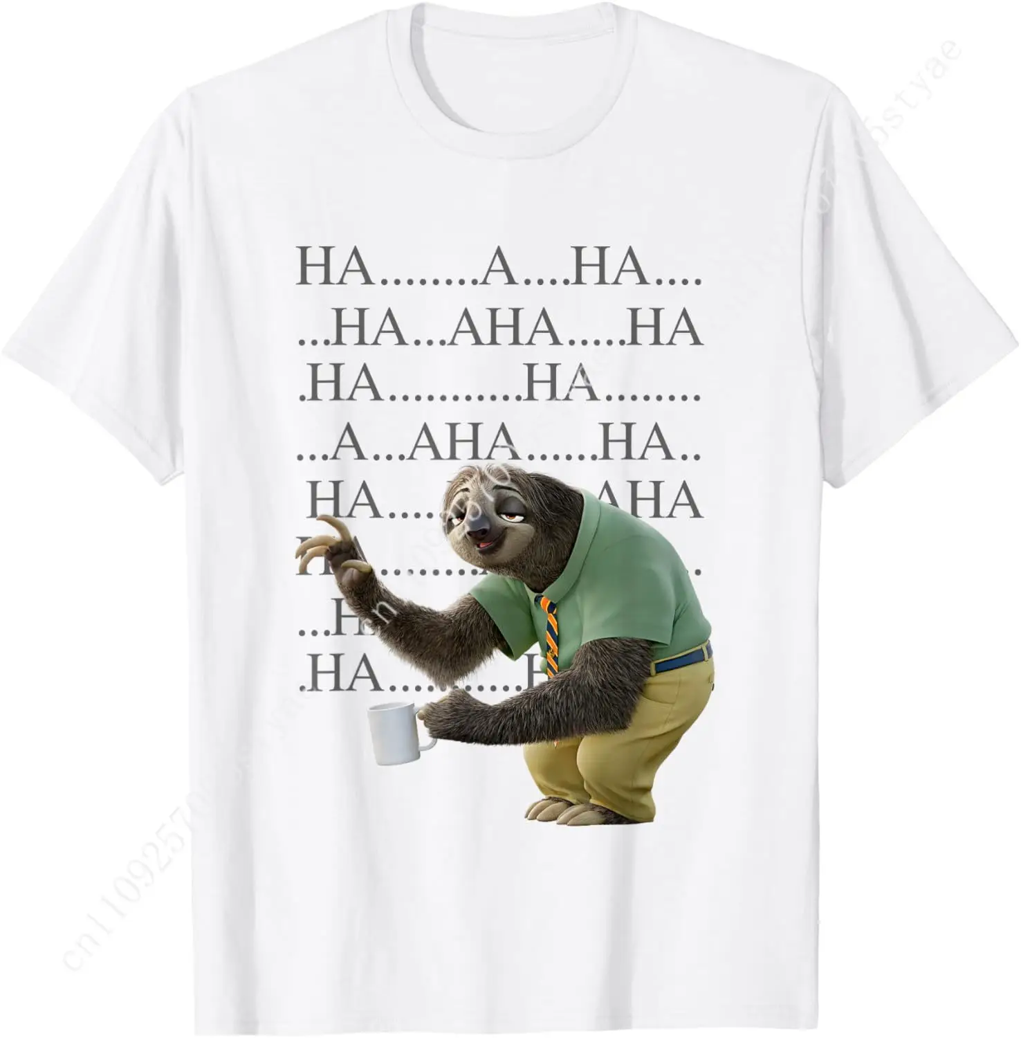 

Disney Zootopia Laughing Flash Sloth Ha Ha Vintage Portrait T-Shirt