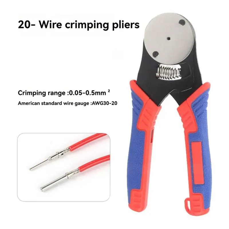 For Deutsch Barrel Crimp Tool 12/16/20 Connector Tool 4 Way Indent 8 Impression Type Closed Crimper Pin Crimping Tool C-B61B