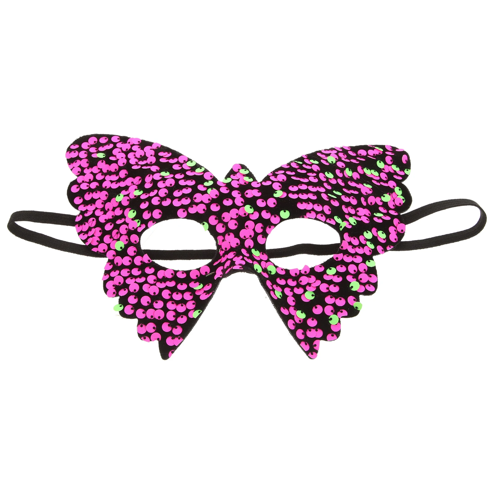 

Masquerade Mask Women Halloween Butterfly Prop Eye Sequin Plastic Masks Elegant Design Lightweight Fit