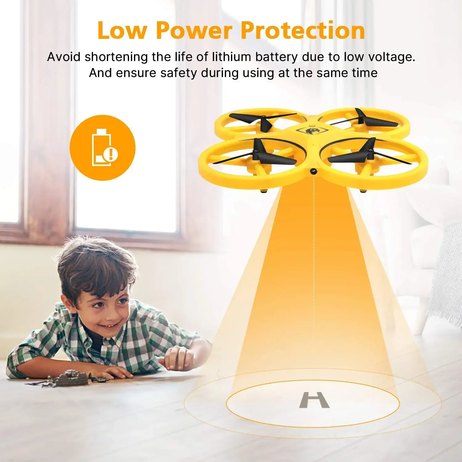 OVNI RC-Mini Dron de inducción para niños, reloj inteligente con gesto de detección remota, Control manual, mantenimiento de altitud