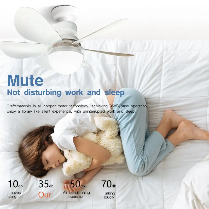 E27 With Remote Control LED Ceiling Fan 30W/40W Dimming Function Fan Light Suitable For Study Room Kitchen Dining Room AC85-265V image 5