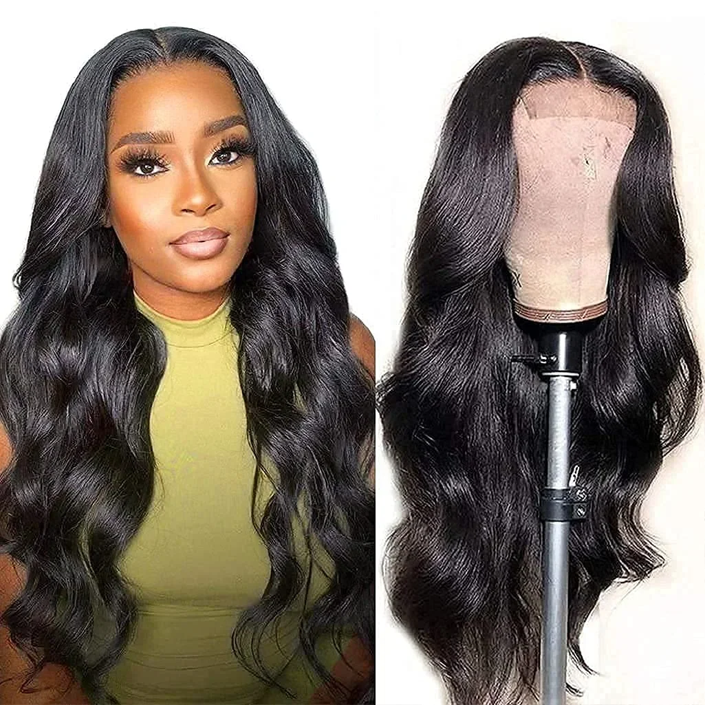 100% Human Hair Wigs 13x6 13x4 HD Lace Frontal Wig For Women BOdy Wave Brazilian Remy Curly Human Hair Preplucked 4x4 Lace Wig