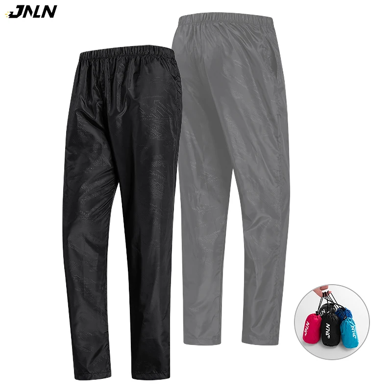 JNLN Women Men Camping Pants Trekking Climbing Hiking Waterproof Pants Unisex Sports Quick Dry Mountain Rain Trousers Anti-UV