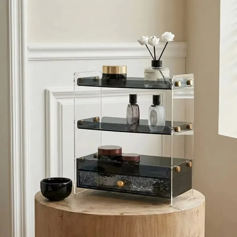 Custom Acrylic Transparent Acrylic Sheet - Acrylic Skin Care Product Storage Rack - Skin Care and Cosmetics Storage Rack for