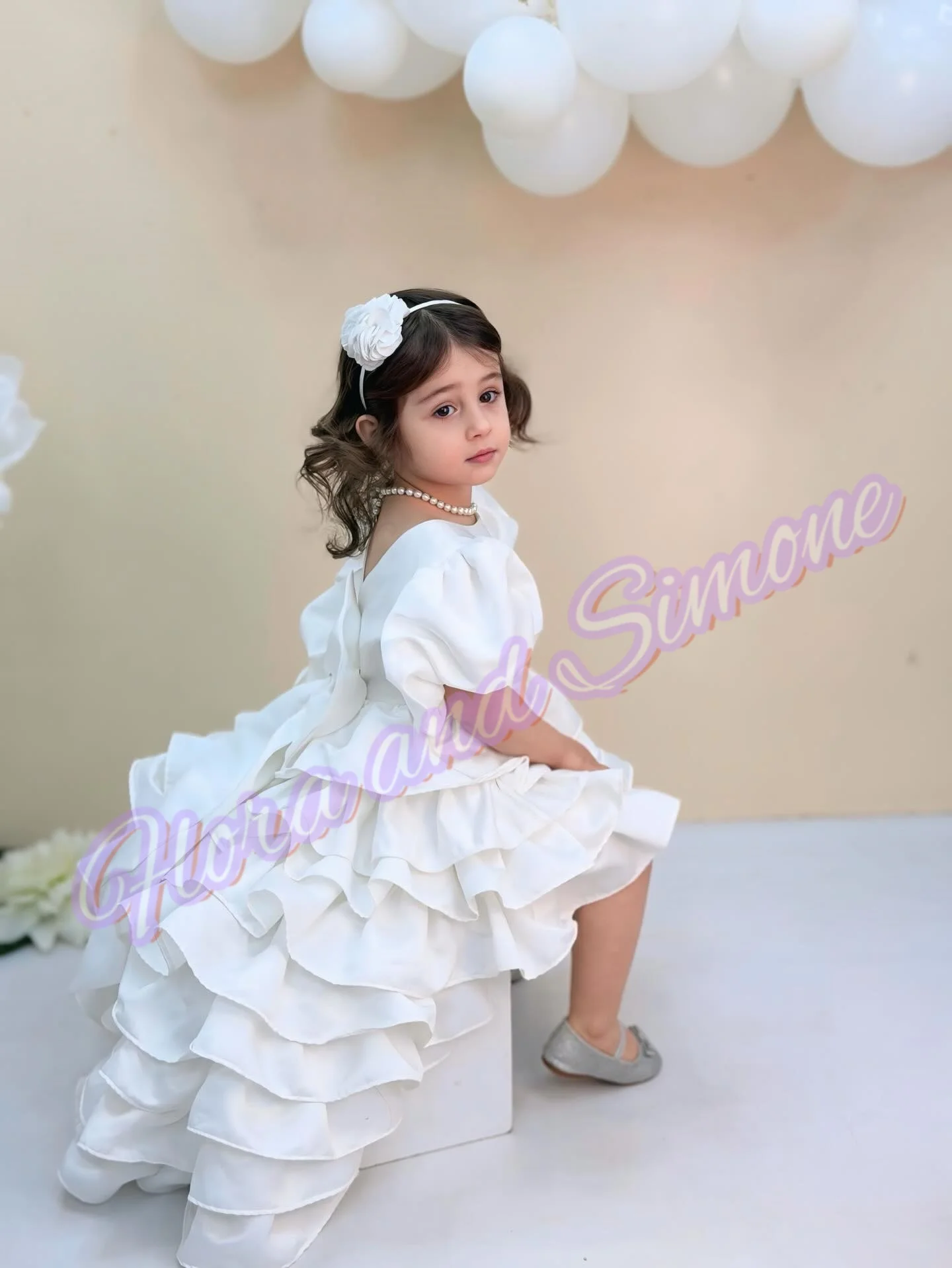 Robes de fille de fleur personnalisées robe en Tulle bébé enfants robe de fête de mariage mignon bébé fille robe de soirée d'anniversaire