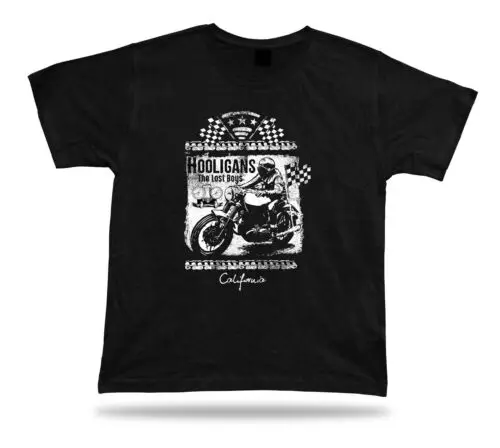 Tshirt Tee Shirt Birthday Gift Idea Lost Boys Hooligans Race Bike Speed Retro