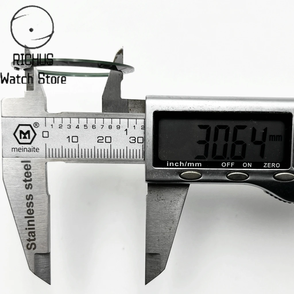 38 مللي متر * 30.6 مللي متر إكسسوارات ساعة بإطار سيراميك أسود/أزرق/أخضر عالي الجودة