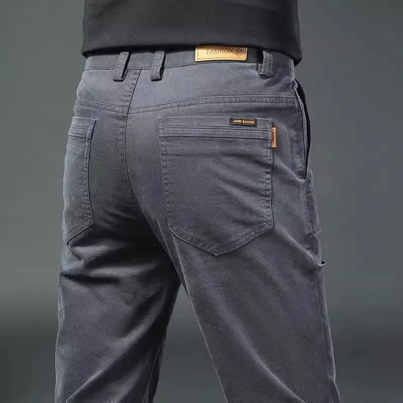 

Men's Casual Cotton Work Trousers for Welding And Car Repair Straight Leg Resistant to Wear And Heat Comfortable Leisure Pants