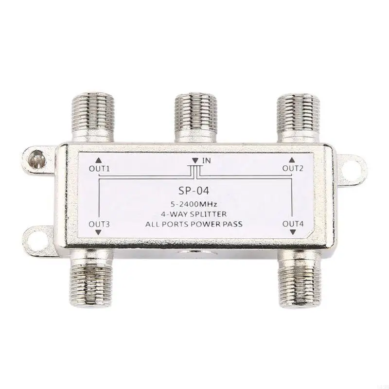 U13B 5-2400MHz 디지털 동축 케이블 스플리터 4 채널 위성/안테나 t의 방법