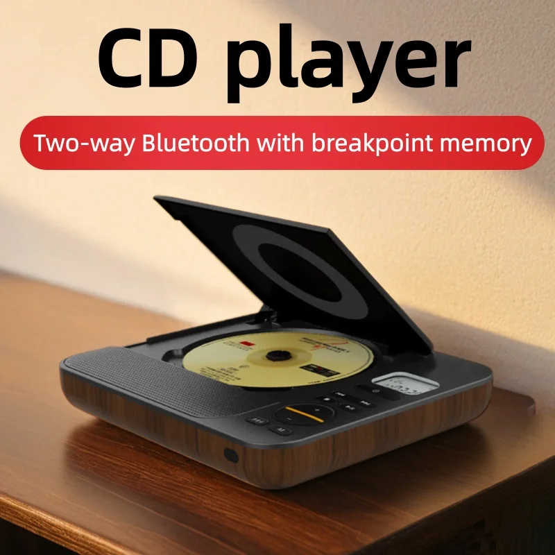 

Новый EXP5608 Удобный ретро-плеер для CD-дисков с USB/TF, беспроводной Bluetooth 5.0, домашняя стереосистема, MP3-колонка, настольный CD-плеер с пультом дистанционного управления