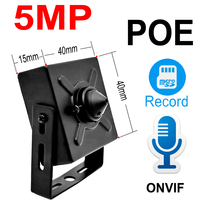 5MP POE Camera IP HD Cctv Security Built-in Mic Surveillance Support Micro SD Slot Onvif 1080P MINI Video Home Cam POE 2MP CamHi
